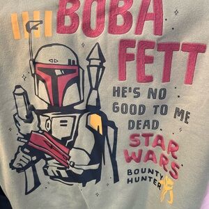 Star Wars Boba Fett Olive Tee with Red and Yellow Accents